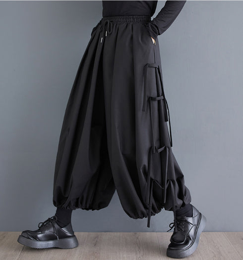 中性的 サルエルパンツ カジュアルパンツ クロップドパンツ /ユニセックス ・メンズ モレビー|モード系ファッションブランド