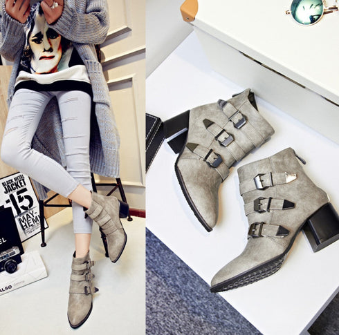 ショートブーツ ヒール スタイリッシュ /レディース モレビー|モード系ファッションブランド