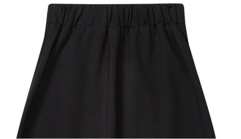 アシンメトリーファスナースタイルロングスカート ブラック 黒 /レディース モレビー|モード系ファッションブランド