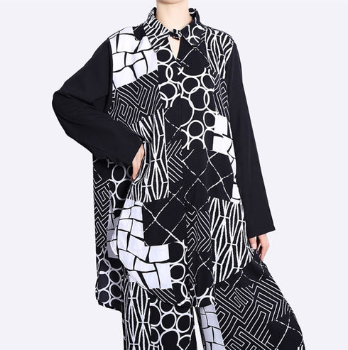 上下セット セットアップ 長袖シャツ カジュアルパンツ 大人カジュアル /レディース モレビー|モード系ファッションブランド