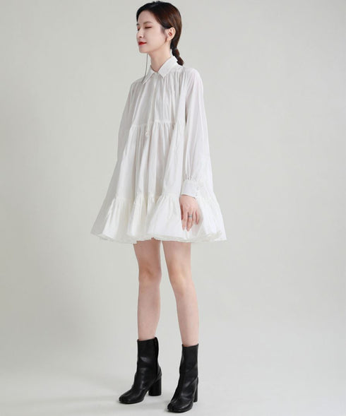ミディ丈プリーツおしゃれワンピース /レディース モレビー|モード系ファッションブランド