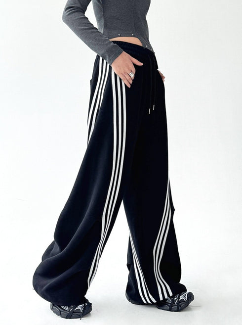 ライン入りルーズスポーティボトムス /ユニセックス ・メンズ モレビー|モード系ファッションブランド