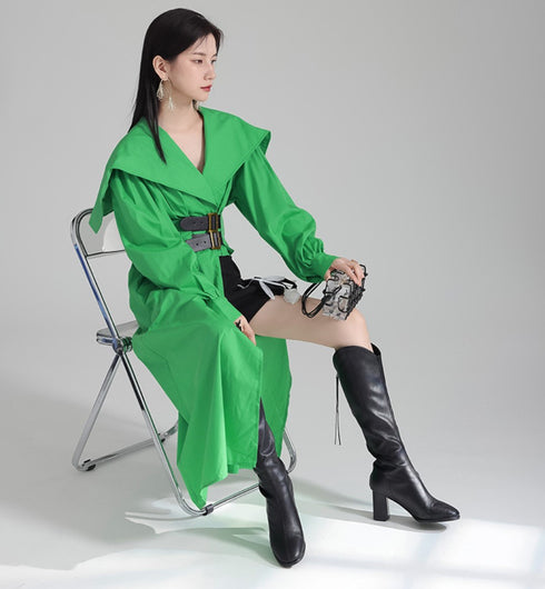 モダンアシンメトリーロングシャツ ブラック ホワイト /レディース モレビー|モード系ファッションブランド