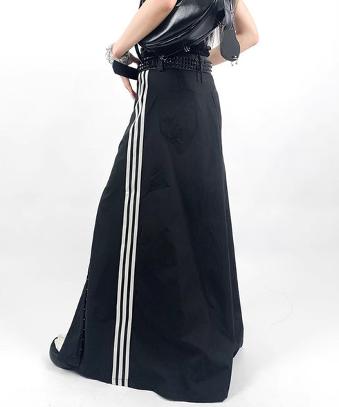 アシンメトリーロングデニムスカート おしゃれ モダン /レディース モレビー|モード系ファッションブランド