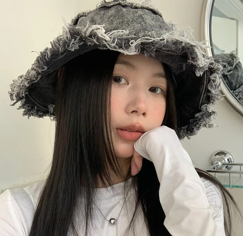 モダンダメージスタイルハット /ユニセックス ・メンズ モレビー|モード系ファッションブランド