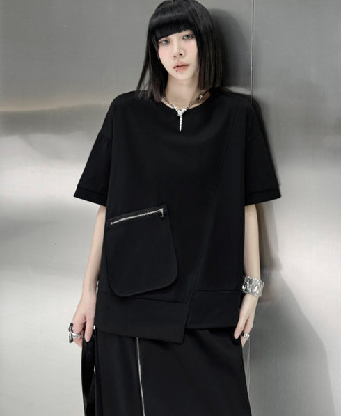 アシンメトリーデザイン上下セットアップ /レディース モレビー|モード系ファッションブランド