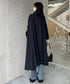 アシンメトリーモダンブラックロングシャツ /レディース モレビー|モード系ファッションブランド