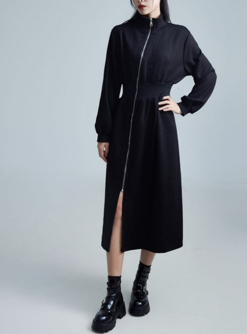 アシンメトリーワンピース オールインワン ブラック /レディース モレビー|モード系ファッションブランド