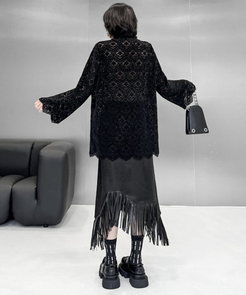 ルーズシルエットレース長袖シャツ /レディース モレビー|モード系ファッションブランド