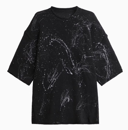 七分袖ロング丈モダンニット /レディース モレビー|モード系ファッションブランド