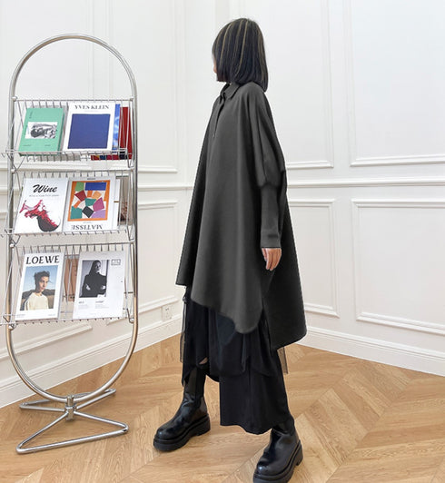 シック&モダンロングシャツワンピース おしゃれ 大人 /レディース モレビー|モード系ファッションブランド