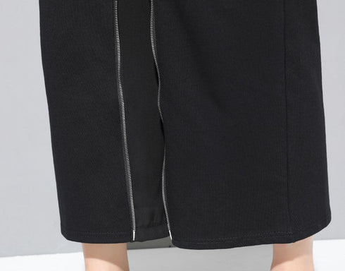 ツーピース風ワイドパンツ スカート風 八分丈 /レディース モレビー|モード系ファッションブランド