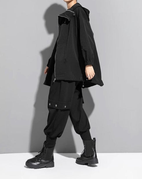 フード付きアシンメトリージャケット/コート /レディース モレビー|モード系ファッションブランド