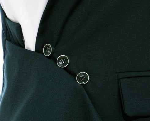 バイカラーアシンメトリージャケット モノトーン白黒スーツ /レディース モレビー|モード系ファッションブランド