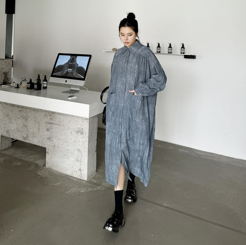 絞り染め風レトロクラシカルロングワンピース おしゃれ 綺麗 /レディース モレビー|モード系ファッションブランド