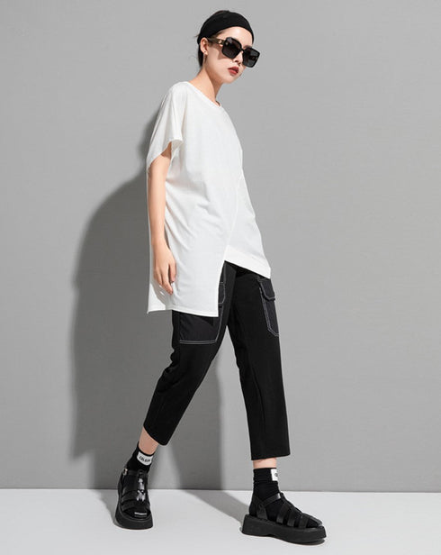 ドロップショルダー半袖Tシャツ/カットソー /レディース モレビー|モード系ファッションブランド