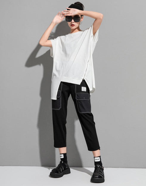 ドロップショルダー半袖Tシャツ/カットソー /レディース モレビー|モード系ファッションブランド