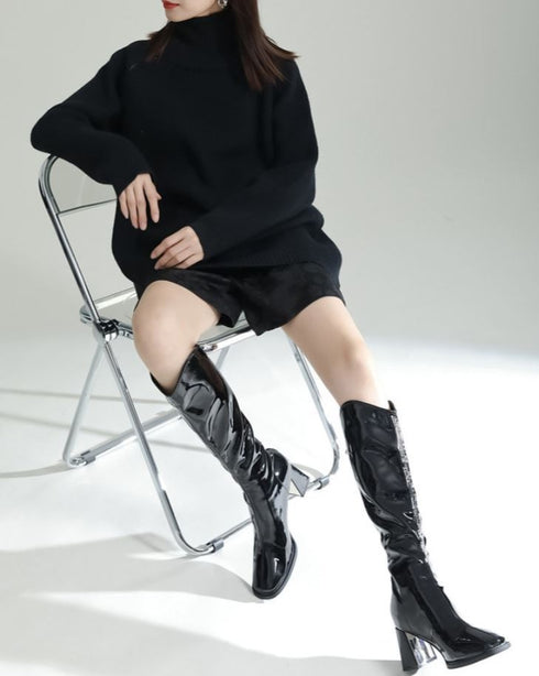 アシンメトリーゆったりセーター/ニット ビッグサイズ /レディース モレビー|モード系ファッションブランド