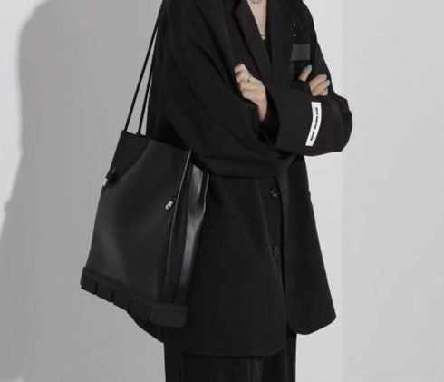 レザートートバッグ ショルダーバッグ レザーバッグ ブラック /ユニセックス ・メンズ モレビー|モード系ファッションブランド