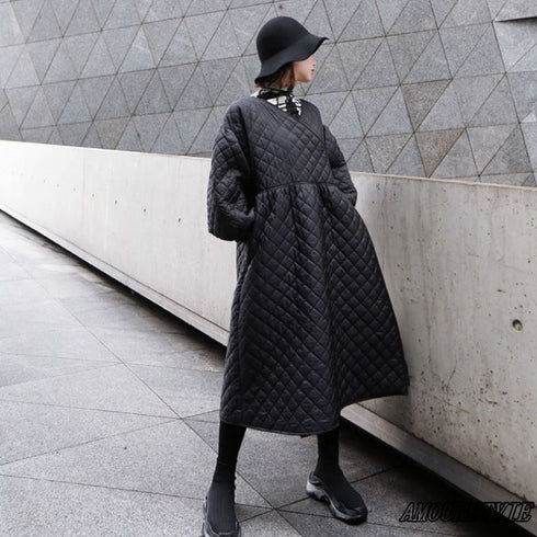 バルーンスリーブキルティングコート 羽織 七分袖 黒 ブラック /レディース モレビー|モード系ファッションブランド