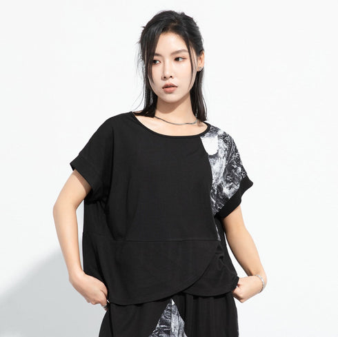 ルーズスタイルカジュアルTシャツ/カットソー 半袖シャツ /レディース モレビー|モード系ファッションブランド