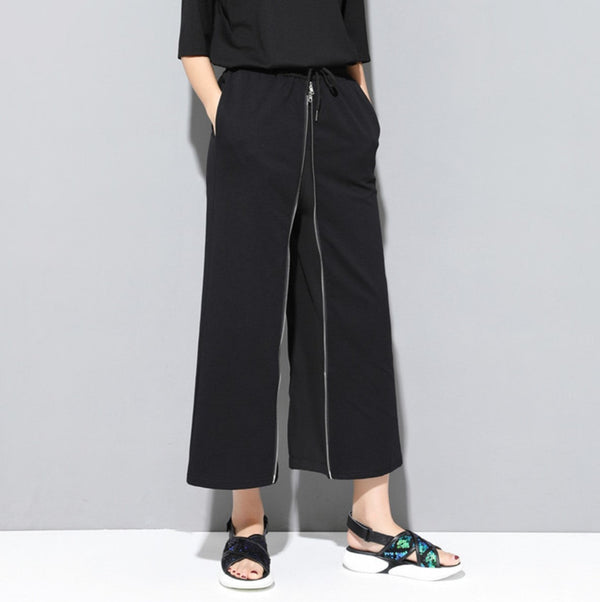 ツーピース風ワイドパンツ スカート風 八分丈 /レディース モレビー|モード系ファッションブランド