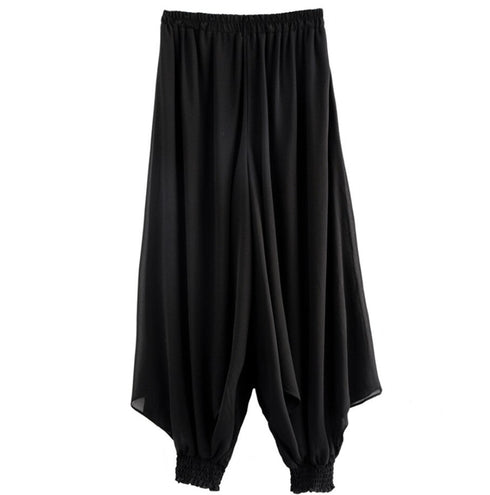 シースルーシフォンパンツ 黒 ブラック /レディース モレビー|モード系ファッションブランド