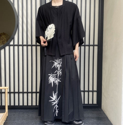 和風モダン羽織風Tシャツ /ユニセックス ・メンズ モレビー|モード系ファッションブランド