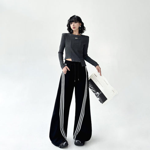 ライン入りルーズスポーティボトムス /ユニセックス ・メンズ モレビー|モード系ファッションブランド