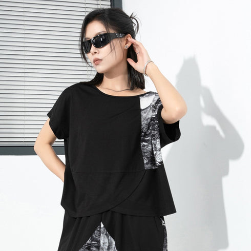 ルーズスタイルカジュアルTシャツ/カットソー 半袖シャツ /レディース モレビー|モード系ファッションブランド