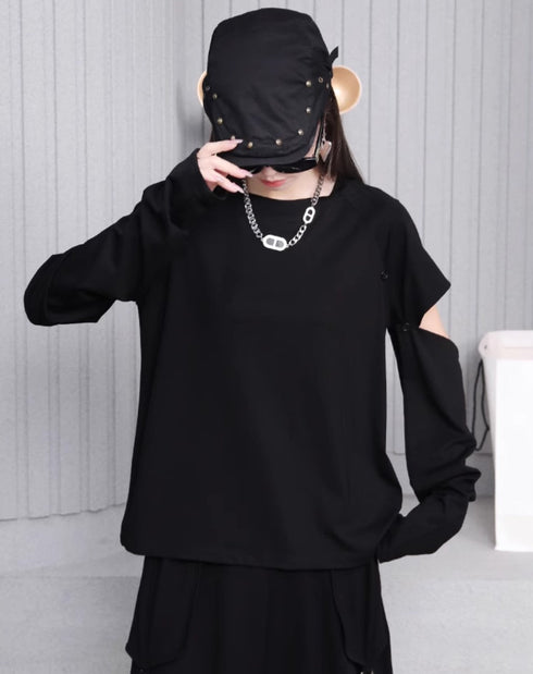 カットデザインTシャツ/カットソー 長袖 半袖/レディース モレビー|モード系ファッションブランド