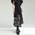 花柄レースロングスカート アシンメトリー /レディース モレビー|モード系ファッションブランド