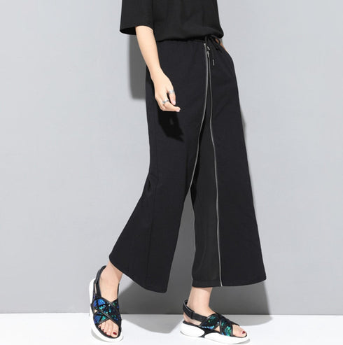 ツーピース風ワイドパンツ スカート風 八分丈 /レディース モレビー|モード系ファッションブランド
