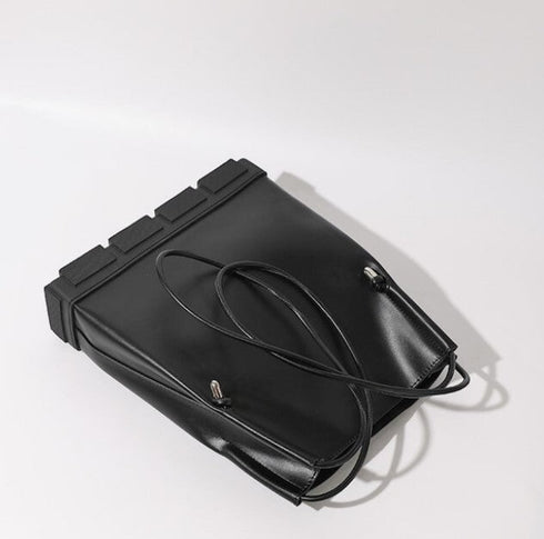 レザートートバッグ ショルダーバッグ レザーバッグ ブラック /ユニセックス ・メンズ モレビー|モード系ファッションブランド