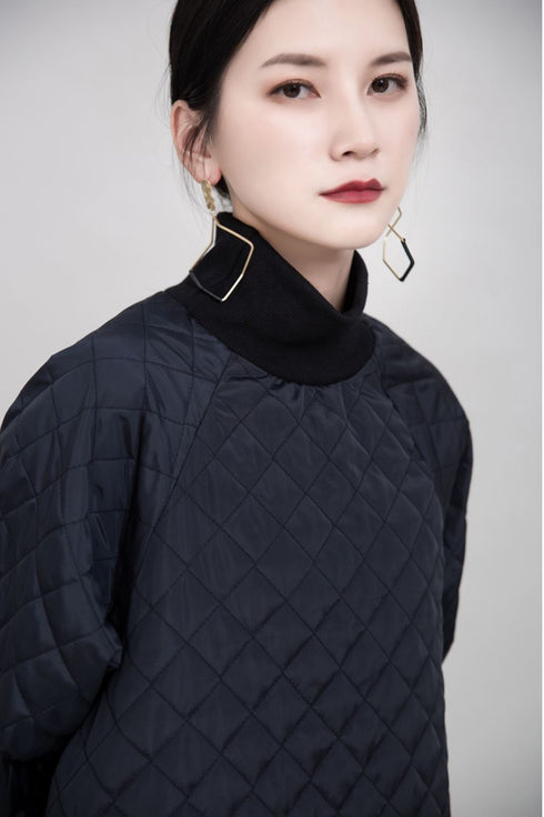 キルティングミディ丈ワンピース スタイリッシュ コットン /レディース モレビー|モード系ファッションブランド