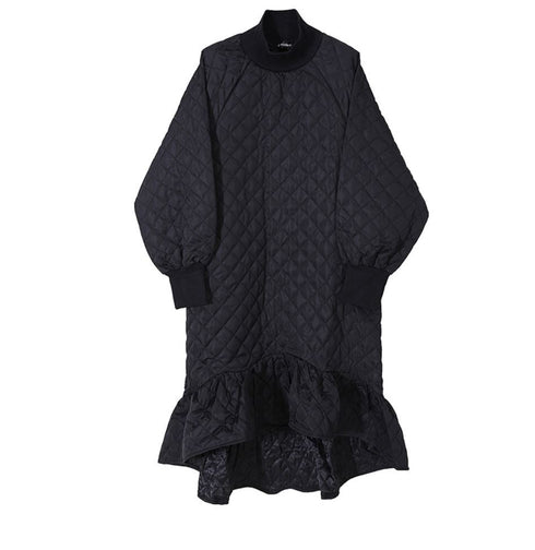 キルティングミディ丈ワンピース スタイリッシュ コットン /レディース モレビー|モード系ファッションブランド