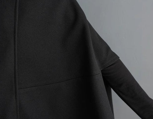 個性派ブラックポンチョ/ジャケット /レディース モレビー|モード系ファッションブランド