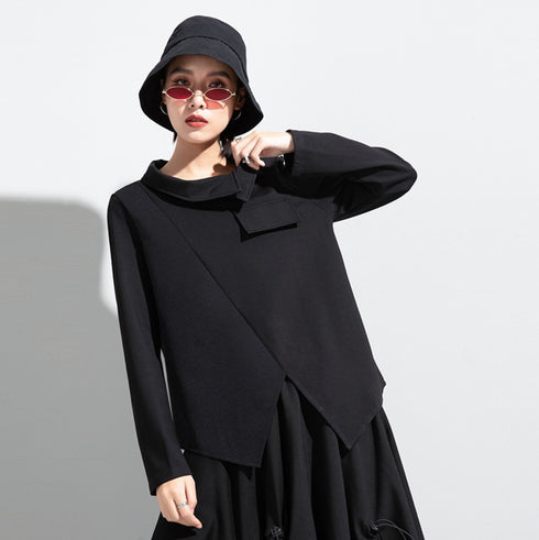 アシンメトリーモノトーンスウェット /レディース モレビー|モード系ファッションブランド