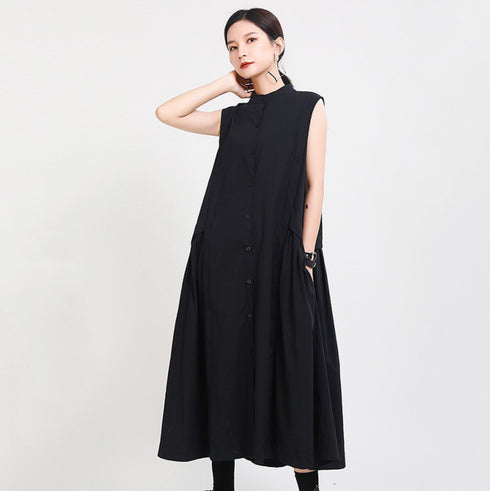 シック&モダンノースリーブロングワンピース おしゃれ /レディース モレビー|モード系ファッションブランド