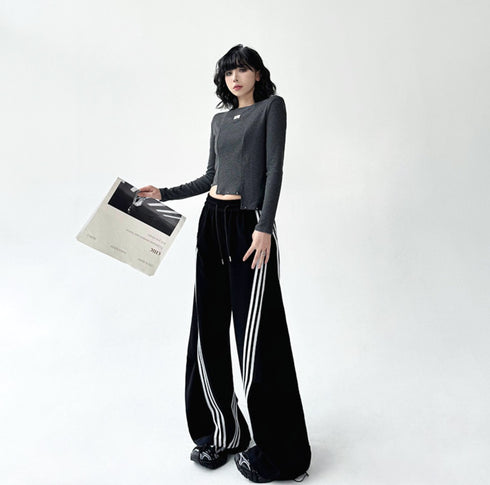 ライン入りルーズスポーティボトムス /ユニセックス ・メンズ モレビー|モード系ファッションブランド