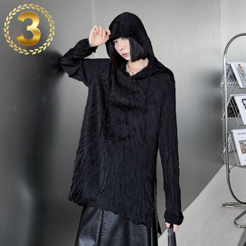 七分袖ロング丈モダンニット /レディース モレビー|モード系ファッションブランド