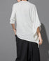 アシンメトリー七分袖Tシャツ オーバーサイズ オーバーシルエット /ユニセックス モレビー|モード系ファッションブランド