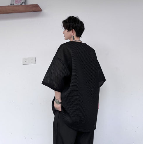 ビッグサイズメッシュTシャツ /ユニセックス ・メンズ モレビー|モード系ファッションブランド