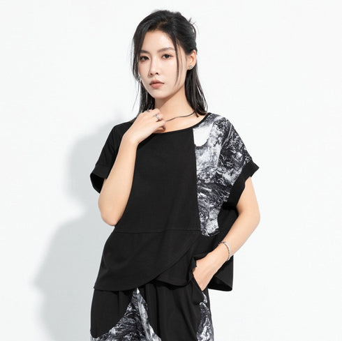 ルーズスタイルカジュアルTシャツ/カットソー 半袖シャツ /レディース モレビー|モード系ファッションブランド