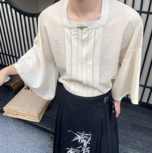 和風モダン羽織風Tシャツ /ユニセックス ・メンズ モレビー|モード系ファッションブランド