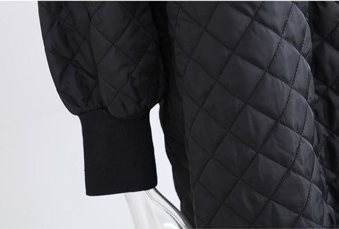 キルティングミディ丈ワンピース スタイリッシュ コットン /レディース モレビー|モード系ファッションブランド