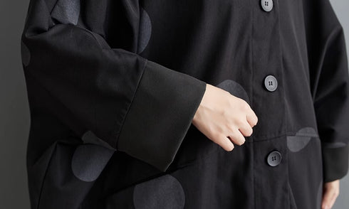 水玉模様ドット柄コート おしゃれ モダン /レディース モレビー|モード系ファッションブランド