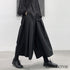 サルエルパンツ ワイドレッグパンツ ハーフパンツ ブラック /ユニセックス ・メンズ モレビー|モード系ファッションブランド