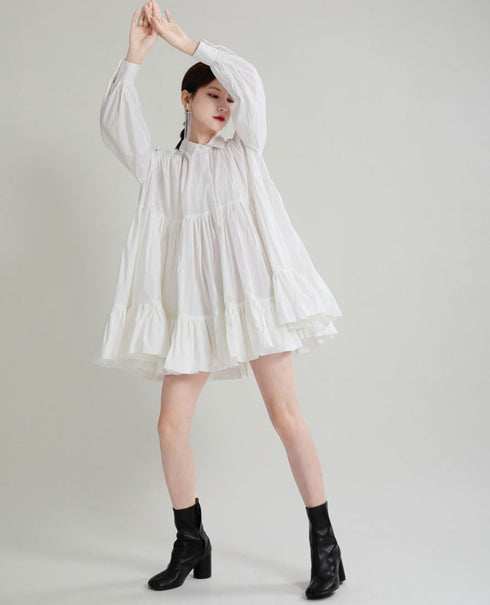 ミディ丈プリーツおしゃれワンピース /レディース モレビー|モード系ファッションブランド