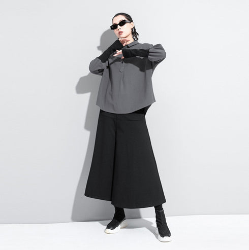 ドルマンポロシャツ 長袖シャツ キャンディスリーブ /レディース モレビー|モード系ファッションブランド